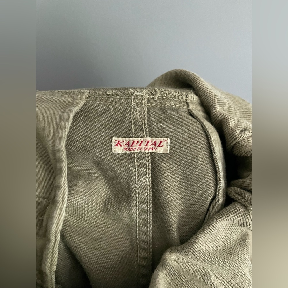 Kapital Olive Utility High-Waist Jogger Pants - Picture 3 of 4